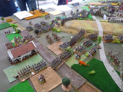 A gauche de la colline, 4 bataillons vont assaillir les Pruskos