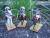 De g. à d: d'Erlon, Reille et Lobau (figurines Perry miniatures)