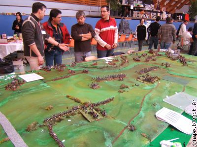 Pendant l'édition Stratéjeux de 2005, les "Russes" avant la baston