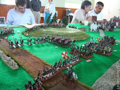 Les charges de cavalerie sur les carrés russes