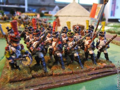 Un bataillon de Français de chez Wargames Foundry