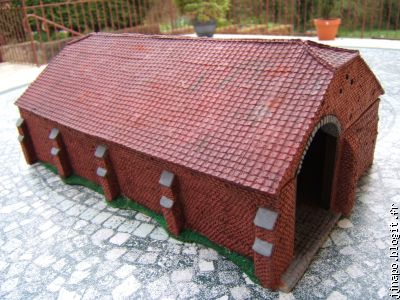 La grange, du côté de l'intérieur de la cour de la ferme