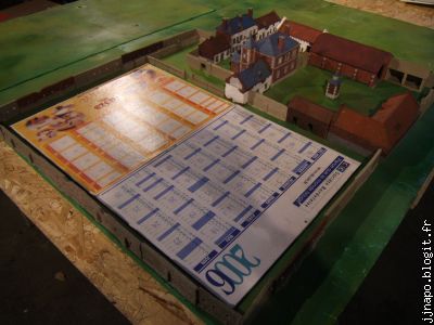 Les calendriers, qui recevront le décor du jardin