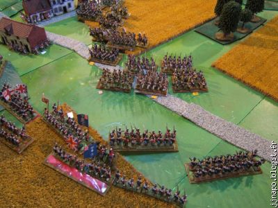 L'avance française dans le début de V anglais