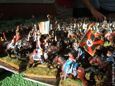 Le choc entre cuirassiers  français et dragons prussiens
