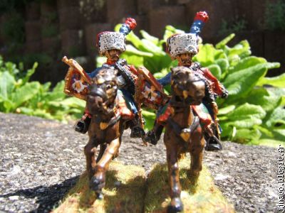Les trompettes de la Garde, sur fond de salade béarnaise