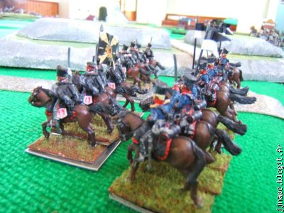 Les hussards et ulhans prussiens vont se fourvoyer dans un bois