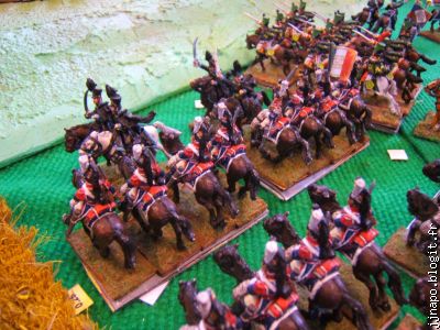 Les cuirassiers prennent de flanc des hussards de Brunswick