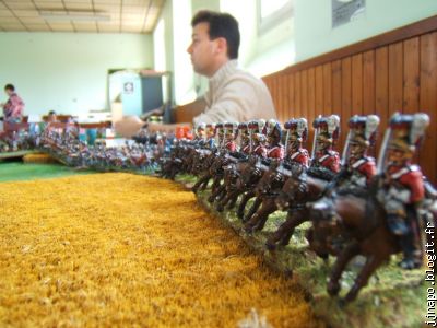 lL'aile gauche anglaise, et la cavalerie de la garde