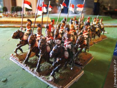 Les chevaux légers lanciers en retard pour souffler les bougies