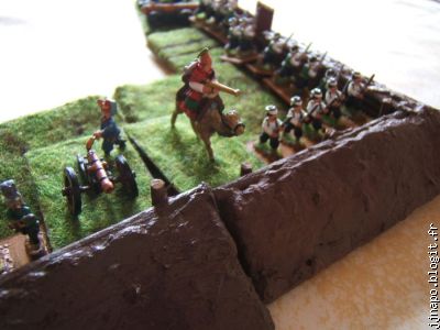 Les fortifs que les Français ont tenté de prendre. Tenté seulement